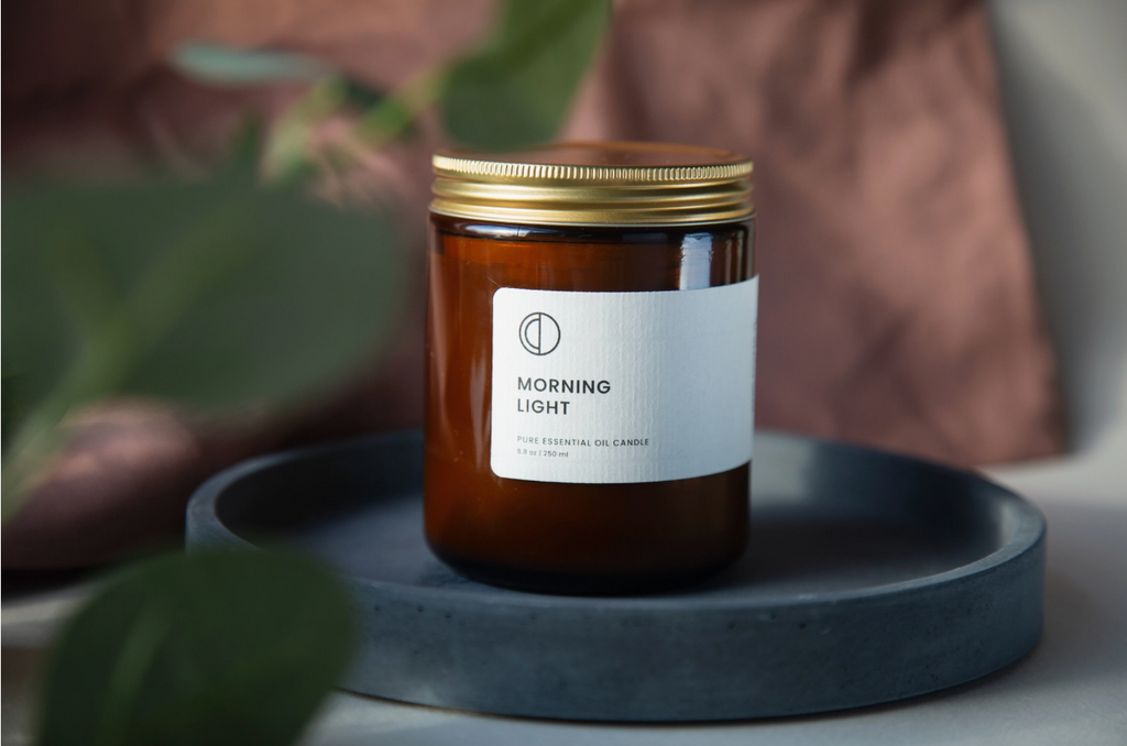 OCTO Morning Light Amber Jar Candle