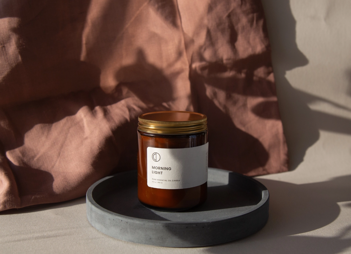 OCTO Morning Light Amber Jar Candle