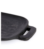Irsina Mango Wood Board with Handles - Black