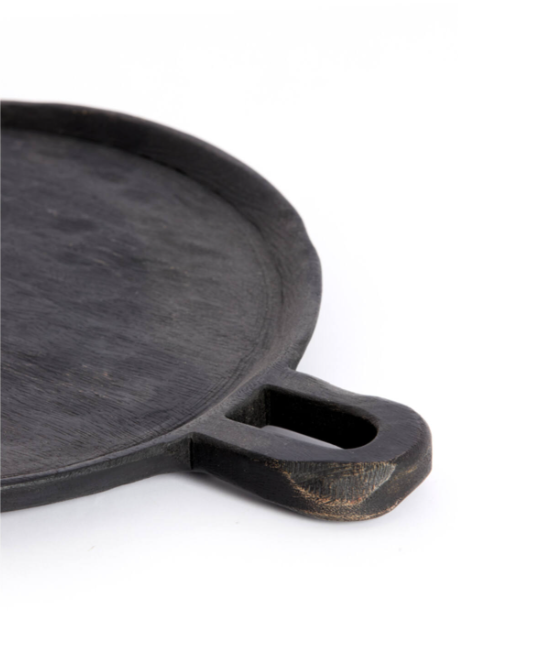 Isolo Mango Wood Board with Handle - Black