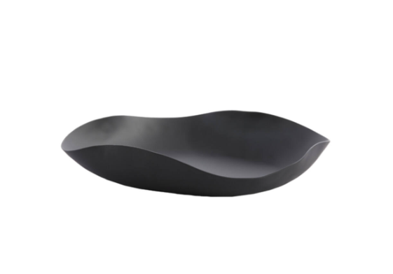 Anzio Matt Black Dish - Medium