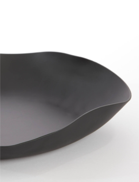 Anzio Matt Black Dish - Medium