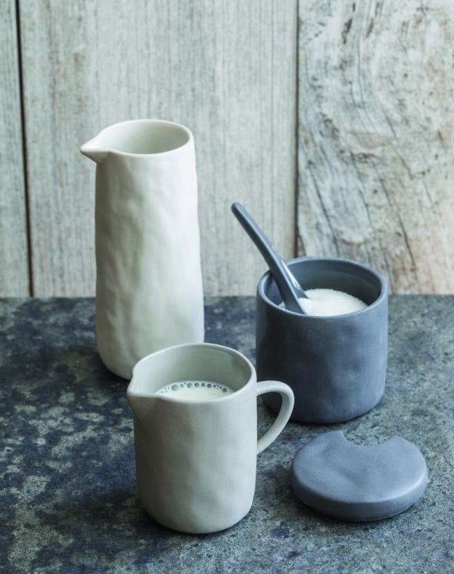 Tam Sugar Cellar with Spoon - Slate Grey