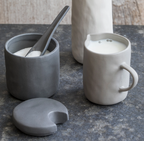 Tam Sugar Cellar with Spoon - Slate Grey