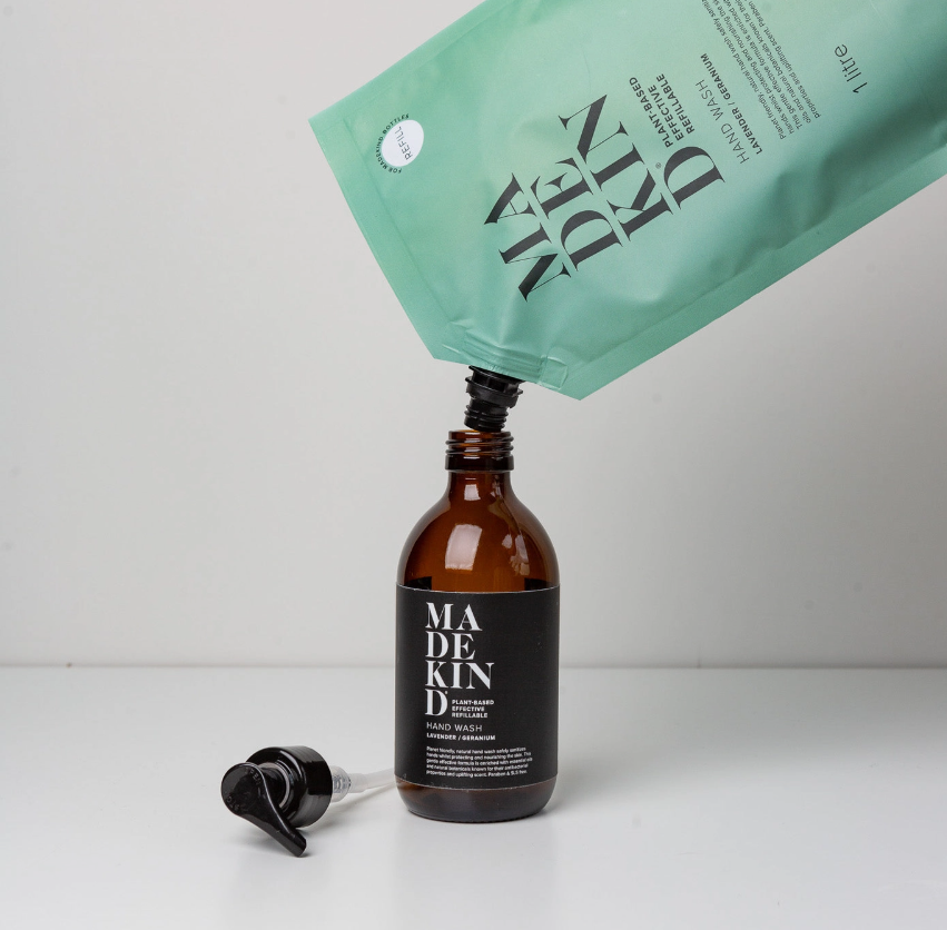 MadeKind Natural Hand Wash - Lavender & Geranium - 1ltr (Refill)