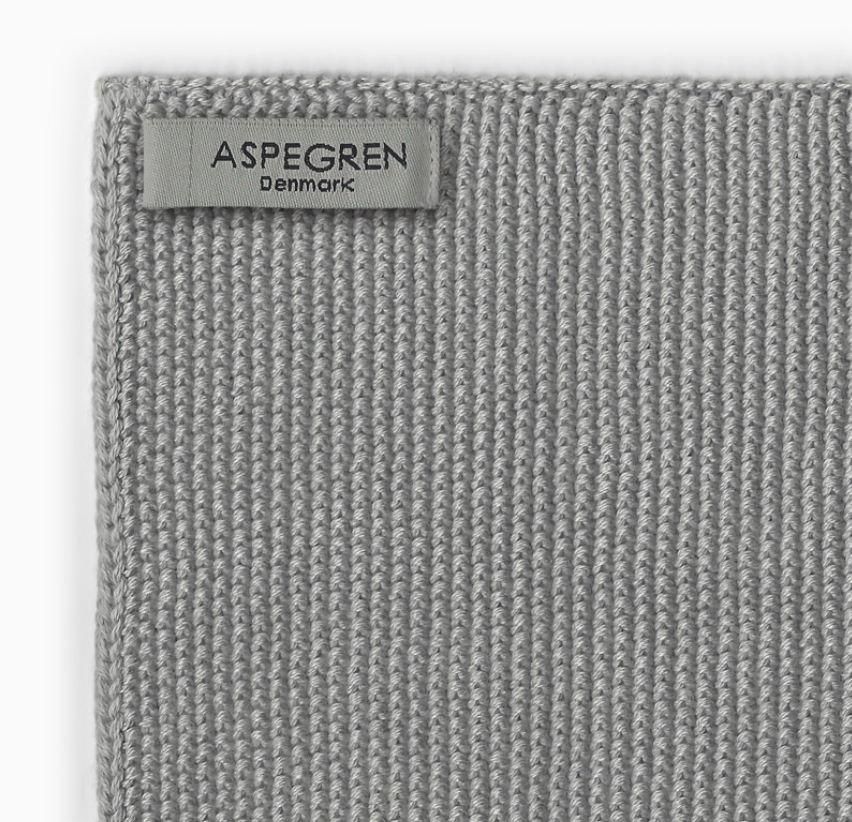 Knitted Kitchen Towel - Flint Grey
