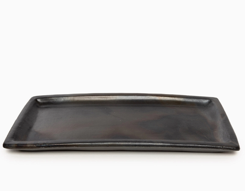 The Black Burned Long Platter (Large)