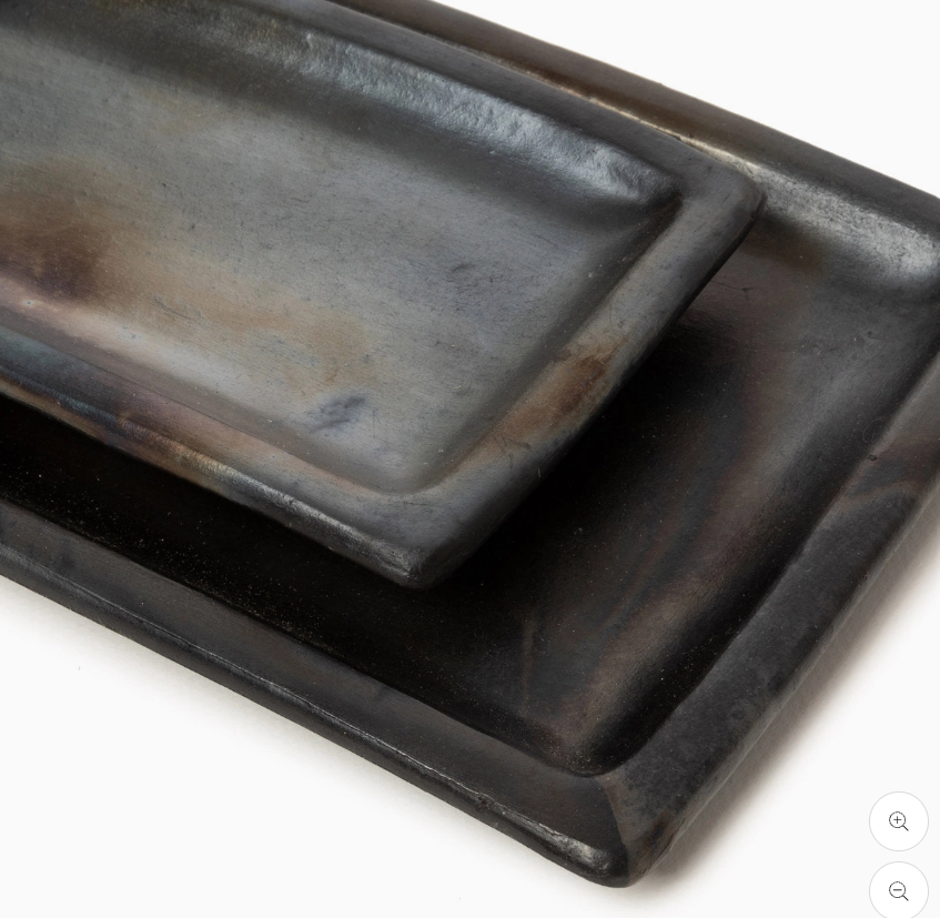 The Black Burned Long Platter (Large)
