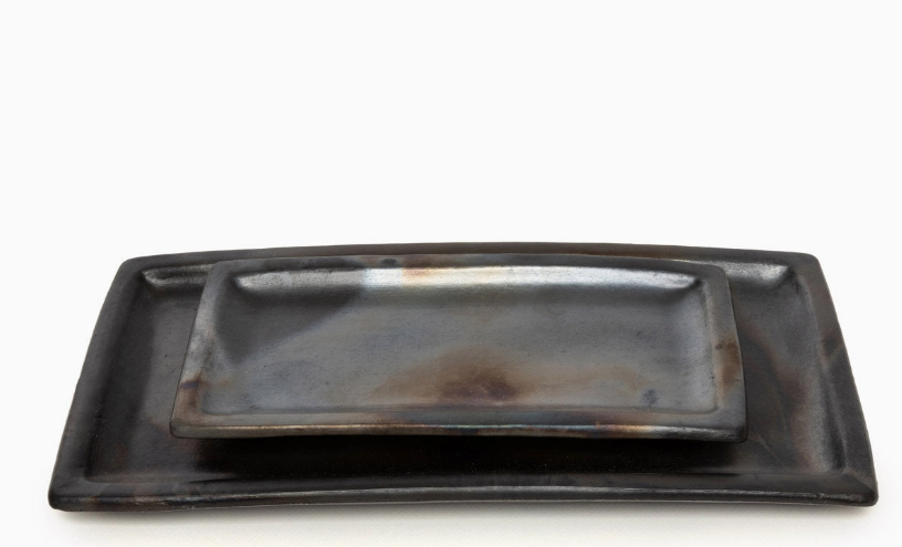 The Black Burned Long Platter (Large)