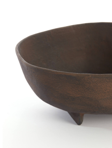 Rosana Dark Brown Dish on a Base