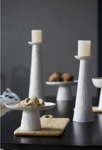 Ota Cream Dish on Stand