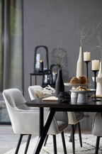 Ota Cream Dish on Stand