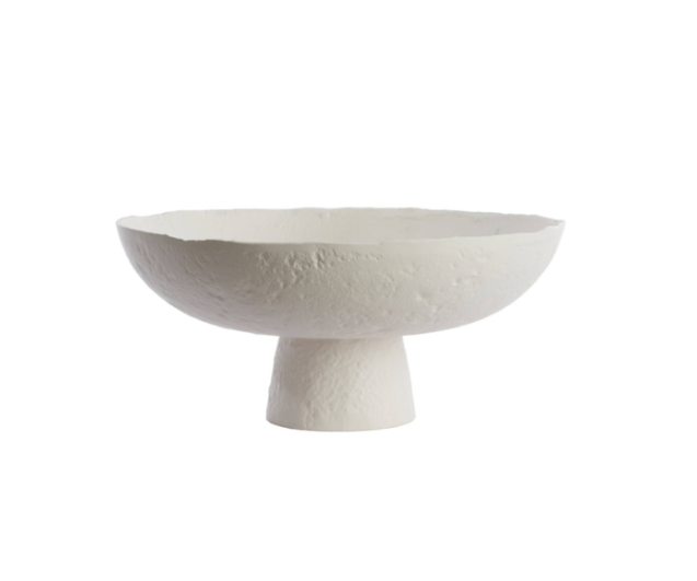 Ota Cream Bowl on Stand - Large