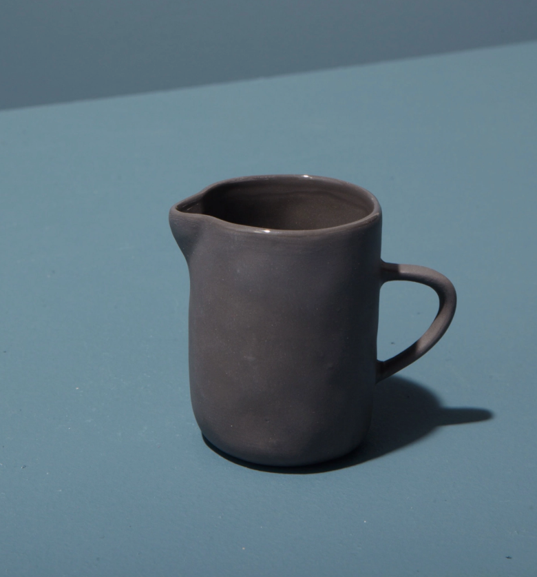 Tam Slate Grey Ceramic Milk Jug
