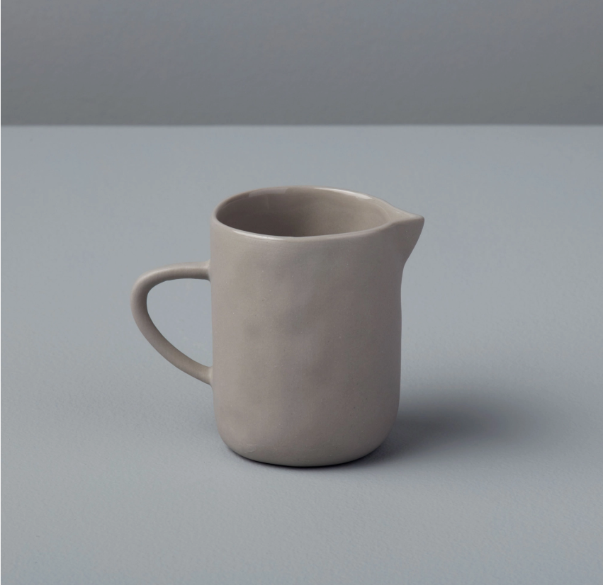 Tam Sterling Grey Ceramic Milk Jug