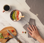 Hand Towel - Dove Grey 100% Organic Cotton