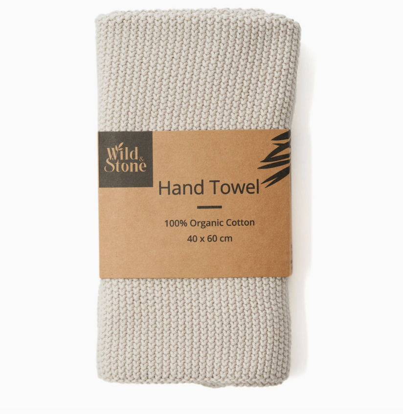 Hand Towel - Beach Sand 100% Organic Cotton