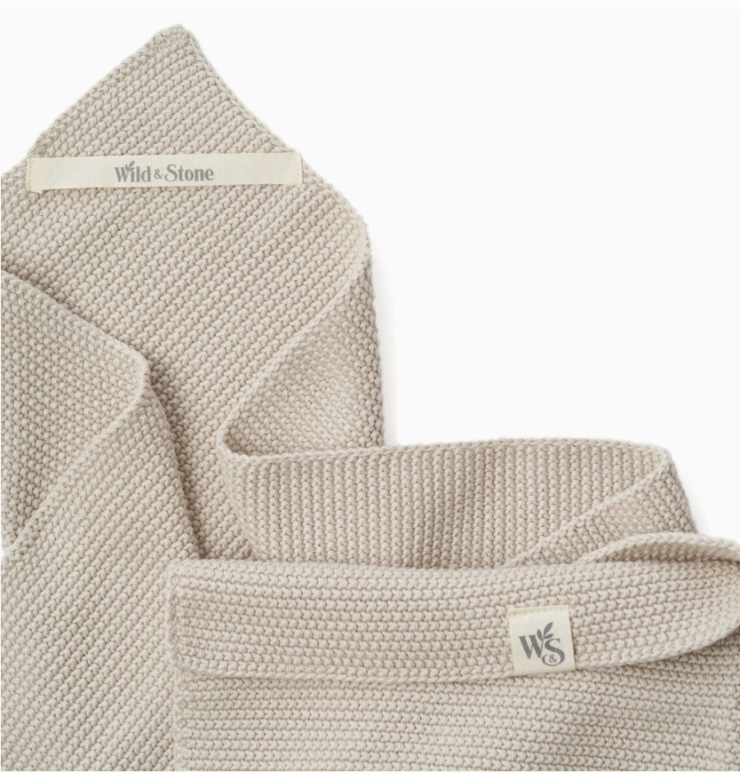 Hand Towel - Beach Sand 100% Organic Cotton