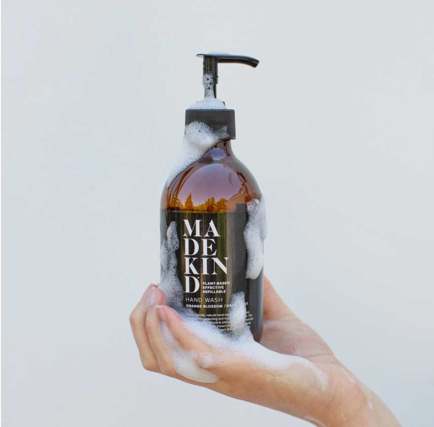 MadeKind Natural Hand Soap - Orange Blossom & Grapefruit (Glass Bottle)