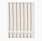 Hebden Narrow Stripe 100% Cotton Hand Towel - Mole