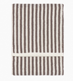 Hebden Striped 100% Cotton Hand Towel - Chocolate