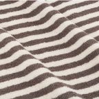 Hebden Striped 100% Cotton Hand Towel - Chocolate