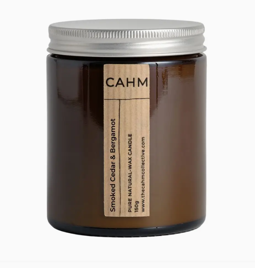 Smoked Cedar & Bergamot Amber Jar Candle - 150g