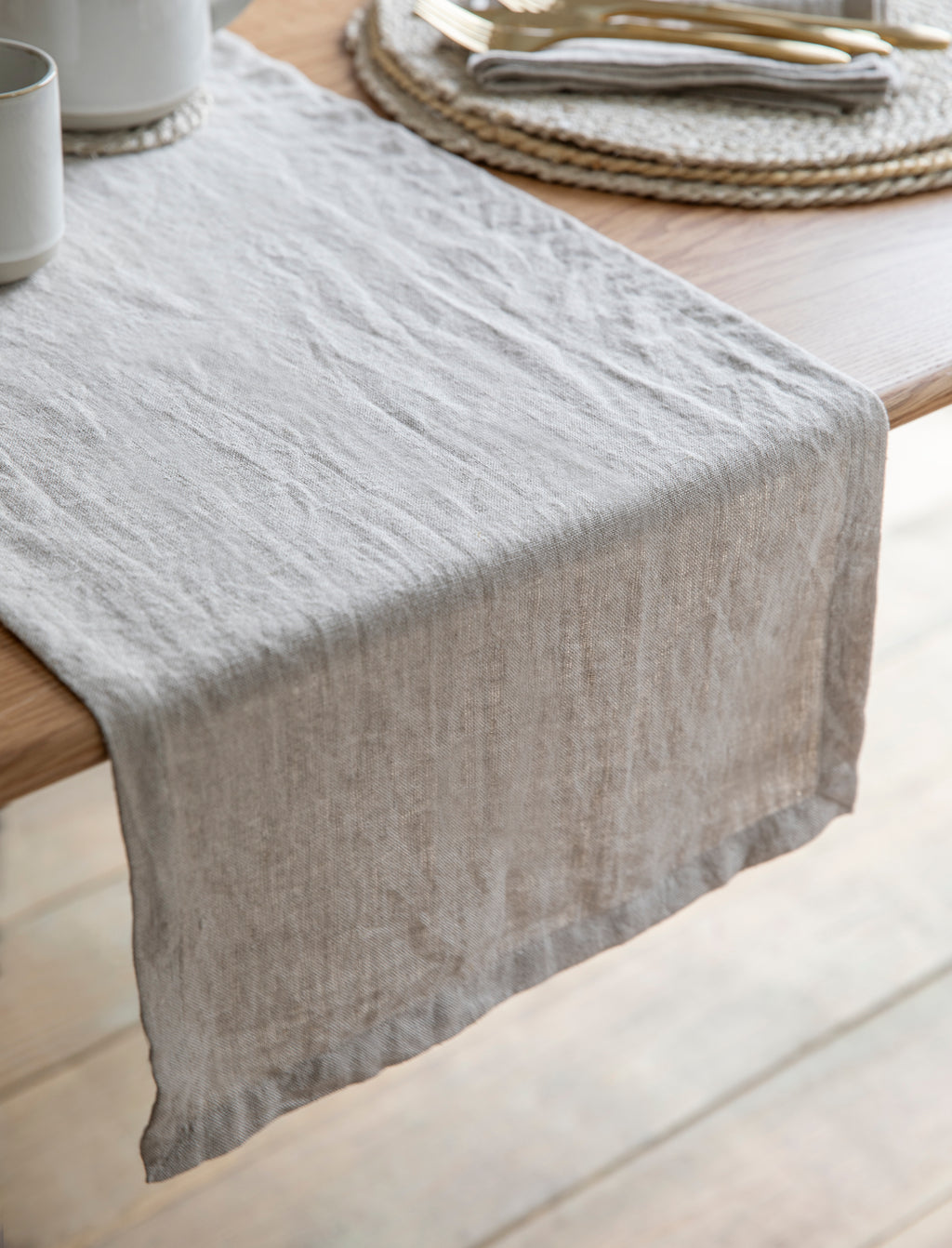 Classic Linen Table Runner - Natural