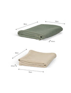 Bruern Rosemary & Natural Waffle Tea Towel - Set of 2