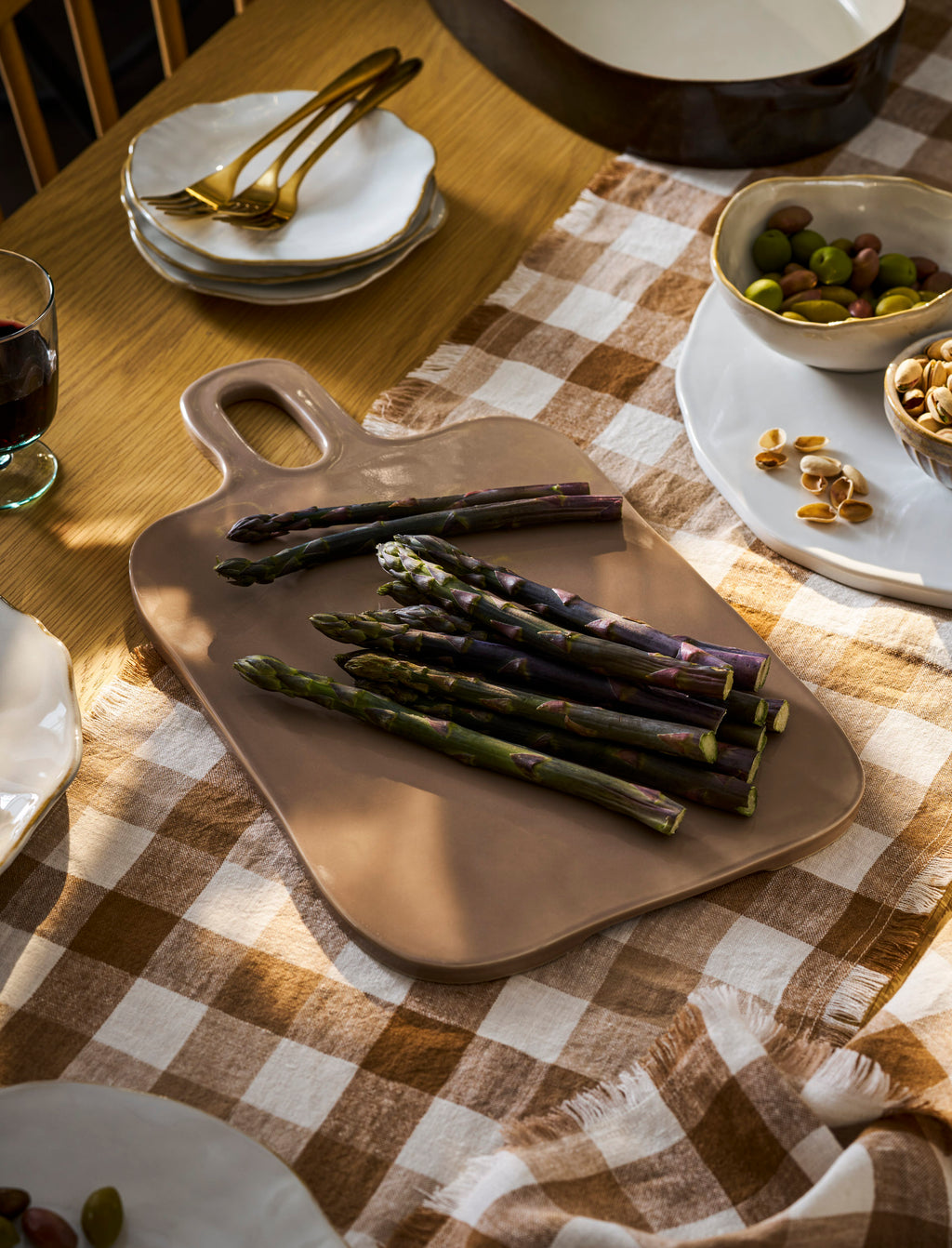 Alderley Rectangular Serving Board - Truffle