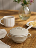 Chalgrove Sugar Bowl With Spoon - Stoneware (Natural)