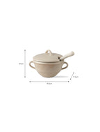 Chalgrove Sugar Bowl With Spoon - Stoneware (Natural)